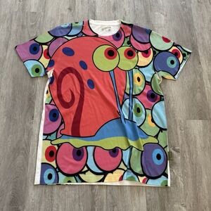 Rage On SpongeBob SquarePants Gary the Snail Mens T-Shirt Large AOP